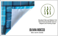 Blackout Thermal Curtains with Check and Marble Design Energy Saving Light Blocking Panels Multiple Sizes and Colours by OLIVIA ROCCO Curtain