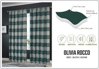 Blackout Thermal Curtains with Check and Marble Design Energy Saving Light Blocking Panels Multiple Sizes and Colours by OLIVIA ROCCO Curtain