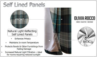 Blackout Thermal Curtains with Check and Marble Design Energy Saving Light Blocking Panels Multiple Sizes and Colours by OLIVIA ROCCO Curtain