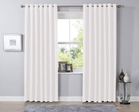 Thermal Blackout Room Darkening Curtains Energy Saving Light Blocking Panels in 12 Colours for Bedrooms and Living Rooms Multiple Sizes by OLIVIA ROCCO 46” x 54” / WHITE Curtain