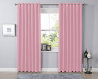 Thermal Blackout Room Darkening Curtains Energy Saving Light Blocking Panels in 12 Colours for Bedrooms and Living Rooms Multiple Sizes by OLIVIA ROCCO 46” x 54” / DUSKY PINK Curtain