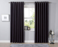Thermal Blackout Room Darkening Curtains Energy Saving Light Blocking Panels in 12 Colours for Bedrooms and Living Rooms Multiple Sizes by OLIVIA ROCCO 46” x 54” / BLACK Curtain