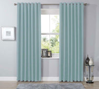 Thermal Blackout Room Darkening Curtains Energy Saving Light Blocking Panels in 12 Colours for Bedrooms and Living Rooms Multiple Sizes by OLIVIA ROCCO 46” x 54” / DUCKEGG Curtain