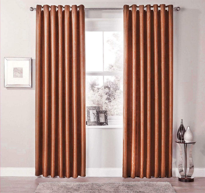 Thermal Blackout Room Darkening Curtains Energy Saving Light Blocking Panels in 12 Colours for Bedrooms and Living Rooms Multiple Sizes by OLIVIA ROCCO 46” x 54” / RUST Curtain