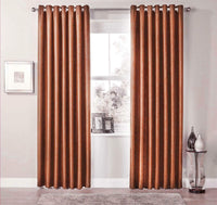 Thermal Blackout Room Darkening Curtains Energy Saving Light Blocking Panels in 12 Colours for Bedrooms and Living Rooms Multiple Sizes by OLIVIA ROCCO 46” x 54” / RUST Curtain