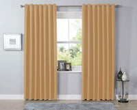 Thermal Blackout Room Darkening Curtains Energy Saving Light Blocking Panels in 12 Colours for Bedrooms and Living Rooms Multiple Sizes by OLIVIA ROCCO 46” x 54” / OCHRE Curtain