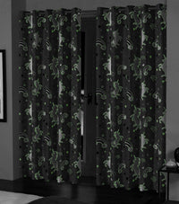 Glow In The Dark Blackout Curtains with Thermal Energy Saving Panels Noise Absorbing Heavy Thick for Bedrooms and Home Theaters by OLIVIA ROCCO Curtain