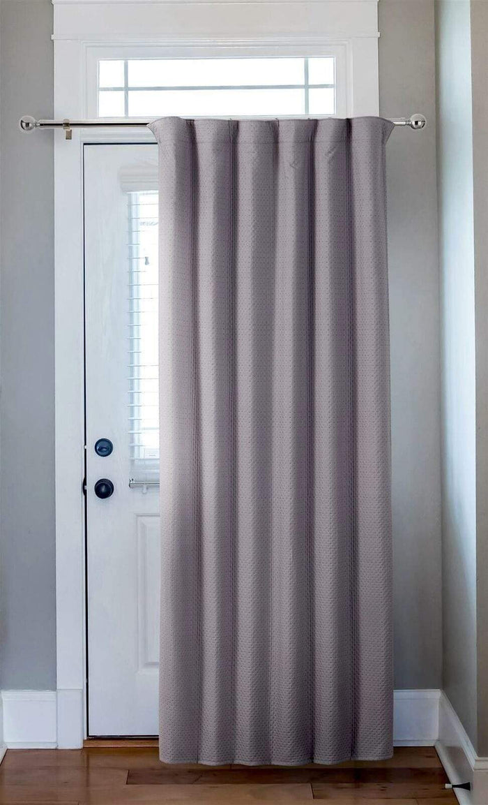 Thermal Door Curtain for Energy Efficiency and Noise Reduction 46x84 Inches Ideal for Living Rooms and Bedrooms by OLIVIA ROCCO SILVER Curtain