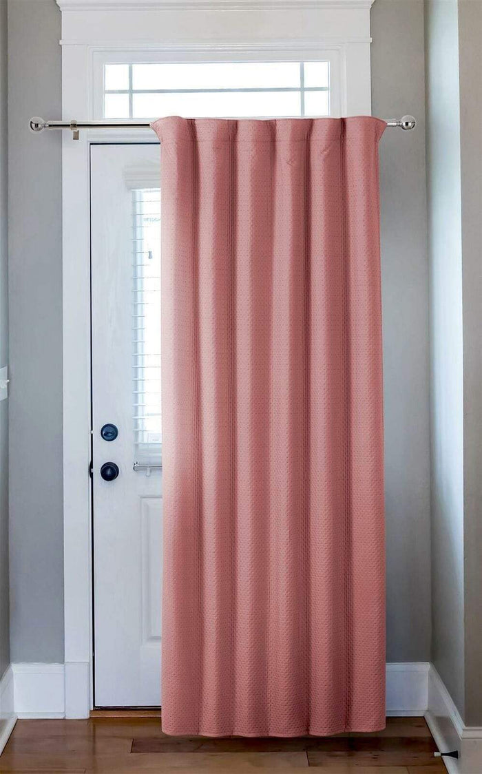 Thermal Door Curtain for Energy Efficiency and Noise Reduction 46x84 Inches Ideal for Living Rooms and Bedrooms by OLIVIA ROCCO BLUSH PINK Curtain