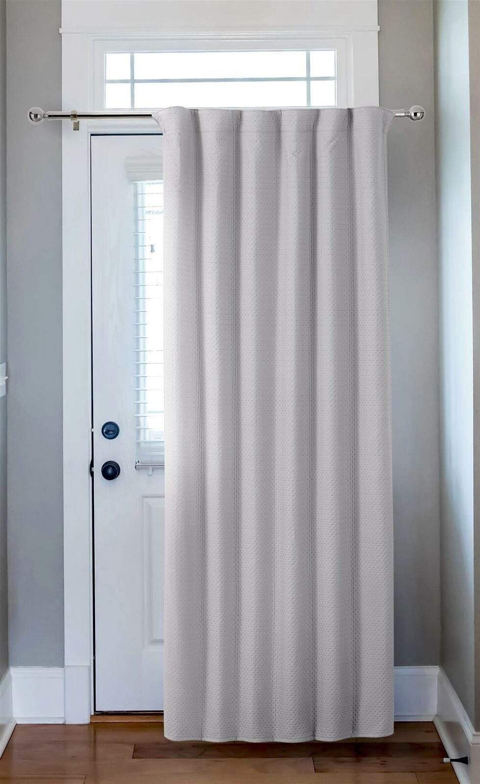 Thermal Door Curtain for Energy Efficiency and Noise Reduction 46x84 Inches Ideal for Living Rooms and Bedrooms by OLIVIA ROCCO WHITE Curtain