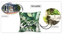 Jamil Green Outdoor Waterproof Cushions 43 x 43 cm Comfortable Durable Water-Resistant for Patio Garden Travel Beach by OLIVIA ROCCO JAMIL GREEN / 43 x 43 cm Cushions