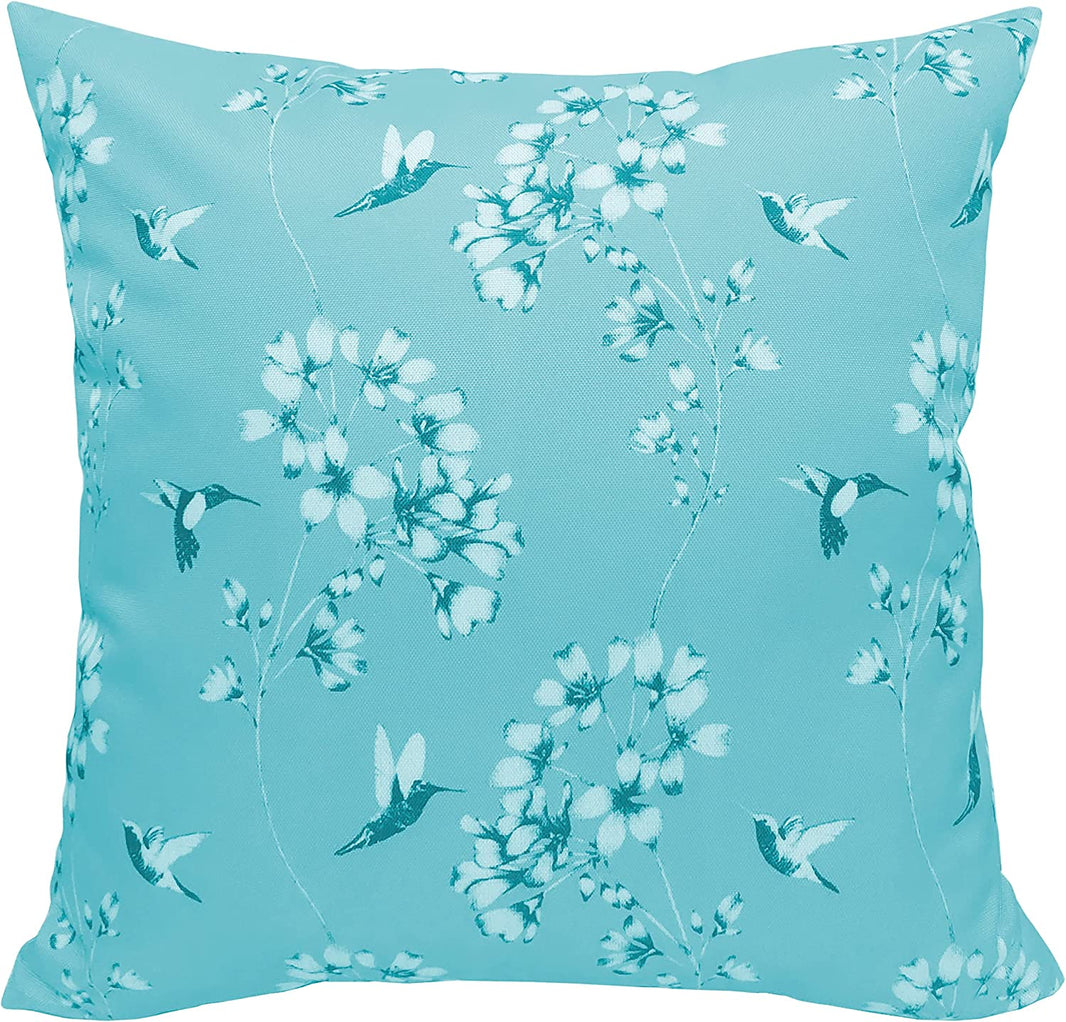 Jardin Duckegg Waterproof Outdoor Cushions 17x17 inches Durable Water-Resistant for Patio Garden Beach Indoor Use Stylish Versatile Design by OLIVIA ROCCO JARDIN DUCKEGG / 43 x 43 Cm Cushions