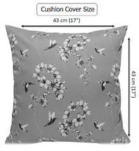 Jardin Silver Waterproof Outdoor and Indoor Cushions 17x17 Inch Weather-Resistant Patio Garden Balcony Seating Premium Hollow-Fibre Decorative Pillows by OLIVIA ROCCO JARDIN SILVER / 43 x 43 cm Cushions