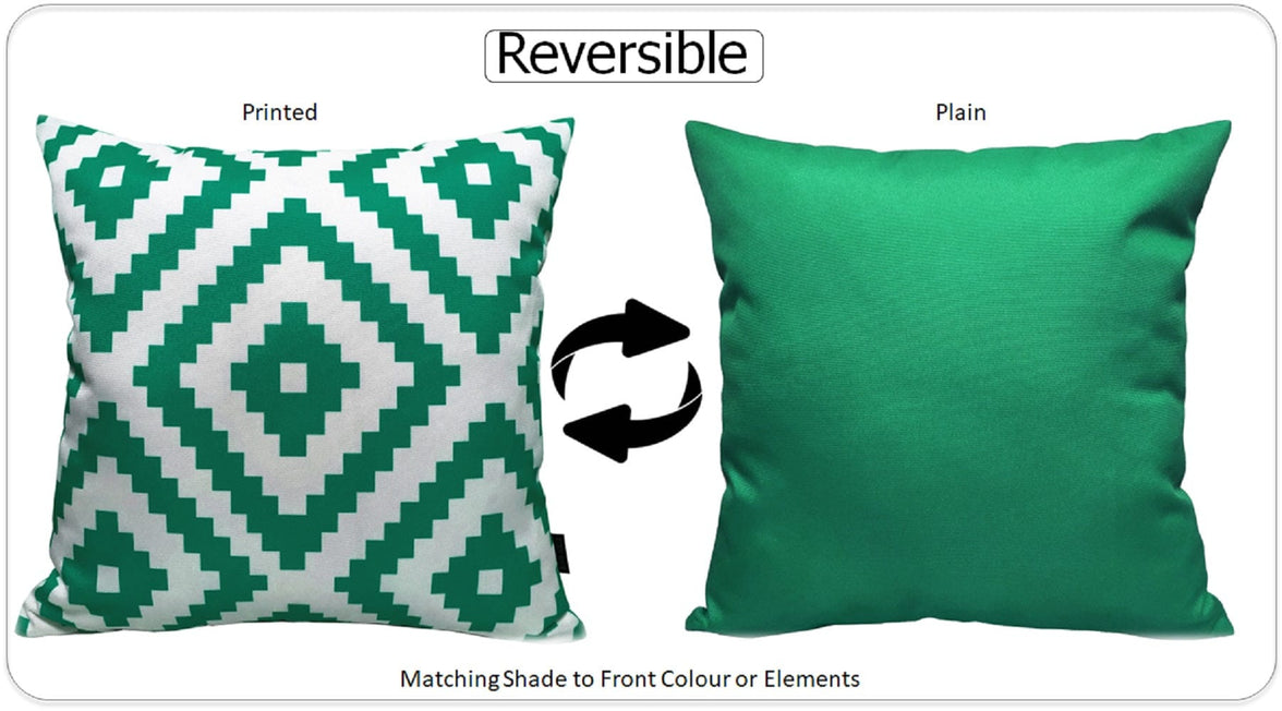 Nairobi Lime Green Outdoor Waterproof Patio Garden Cushions Durable Weather-Resistant Polyester Comfortable Hollow-Fibre Filled Versatile Indoor Outdoor Use by OLIVIA ROCCO NAIROBI LIME GREEN / 43 x 43 cm Cushions