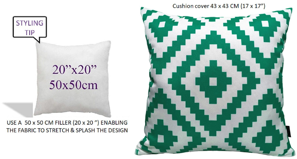 Nairobi Lime Green Outdoor Waterproof Patio Garden Cushions Durable Weather-Resistant Polyester Comfortable Hollow-Fibre Filled Versatile Indoor Outdoor Use by OLIVIA ROCCO NAIROBI LIME GREEN / 43 x 43 cm Cushions