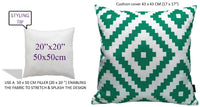 Nairobi Lime Green Outdoor Waterproof Patio Garden Cushions Durable Weather-Resistant Polyester Comfortable Hollow-Fibre Filled Versatile Indoor Outdoor Use by OLIVIA ROCCO NAIROBI LIME GREEN / 43 x 43 cm Cushions