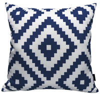 Nairobi Navy Waterproof Outdoor Cushions Weather-Resistant Decorative Pillows for Patio Garden Travel Beach Versatile Indoor Outdoor Use by OLIVIA ROCCO NAIROBI NAVY / 43 x 43 cm Cushions