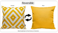 Nairobi Ochre Waterproof Outdoor Cushions Breathable Hollowfibre Filled Weather Resistant Decorative Patio Garden Cushions for Indoor and Outdoor Use by OLIVIA ROCCO NAIROBI OCHRE / 43 x 43 cm Cushions
