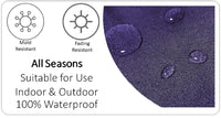 Nairobi Purple Outdoor Scatter Cushions Waterproof Weather Resistant Decorative Pillows for Garden Patio Beach Indoor 43 x 43 cm by OLIVIA ROCCO NAIROBI PURPLE / 43 x 43 cm Cushions