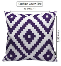 Nairobi Purple Outdoor Scatter Cushions Waterproof Weather Resistant Decorative Pillows for Garden Patio Beach Indoor 43 x 43 cm by OLIVIA ROCCO NAIROBI PURPLE / 43 x 43 cm Cushions