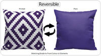 Nairobi Purple Outdoor Scatter Cushions Waterproof Weather Resistant Decorative Pillows for Garden Patio Beach Indoor 43 x 43 cm by OLIVIA ROCCO NAIROBI PURPLE / 43 x 43 cm Cushions
