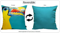 Pelican Outdoor Waterproof Weather-Resistant Cushions for Patio Garden Beach and Indoor Use 43x43 cm Filled with Hollowfibre by OLIVIA ROCCO PELICAN / 43 x 43 Cm Cushions