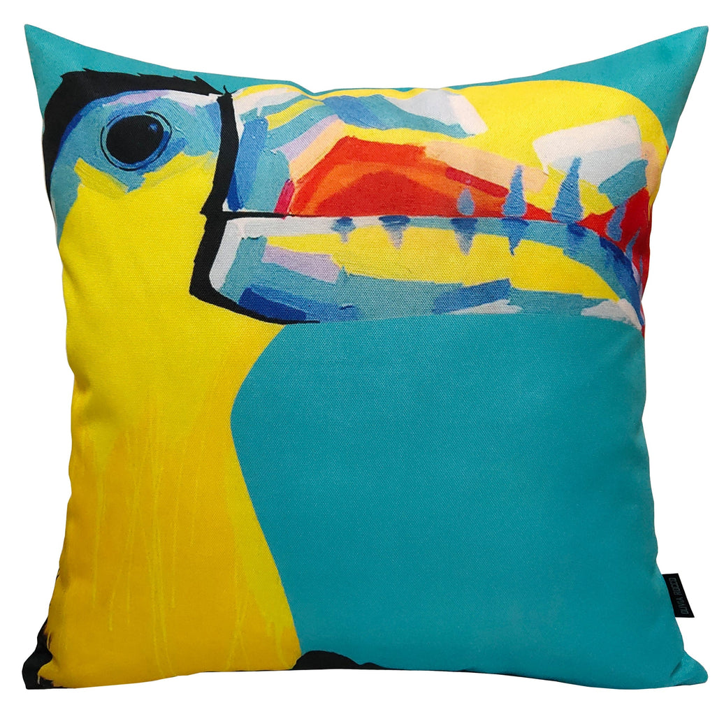 Pelican Outdoor Waterproof Weather-Resistant Cushions for Patio Garden Beach and Indoor Use 43x43 cm Filled with Hollowfibre by OLIVIA ROCCO PELICAN / 43 x 43 Cm Cushions