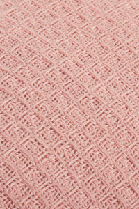 Lisbon Pure Indian Cotton Handwoven Honeycomb Vibrant Cushion Covers for Indoor Outdoor Use in Grey Ochre Navy Teal Silver Pink 17x17 and 24x24 Inches by OLIVIA ROCCO Cushions