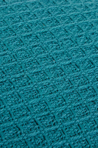 Lisbon Pure Indian Cotton Handwoven Honeycomb Vibrant Cushion Covers for Indoor Outdoor Use in Grey Ochre Navy Teal Silver Pink 17x17 and 24x24 Inches by OLIVIA ROCCO Cushions