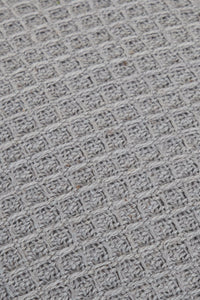 Lisbon Pure Indian Cotton Handwoven Honeycomb Vibrant Cushion Covers for Indoor Outdoor Use in Grey Ochre Navy Teal Silver Pink 17x17 and 24x24 Inches by OLIVIA ROCCO Cushions