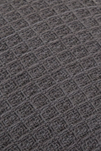 Lisbon Pure Indian Cotton Handwoven Honeycomb Vibrant Cushion Covers for Indoor Outdoor Use in Grey Ochre Navy Teal Silver Pink 17x17 and 24x24 Inches by OLIVIA ROCCO Cushions