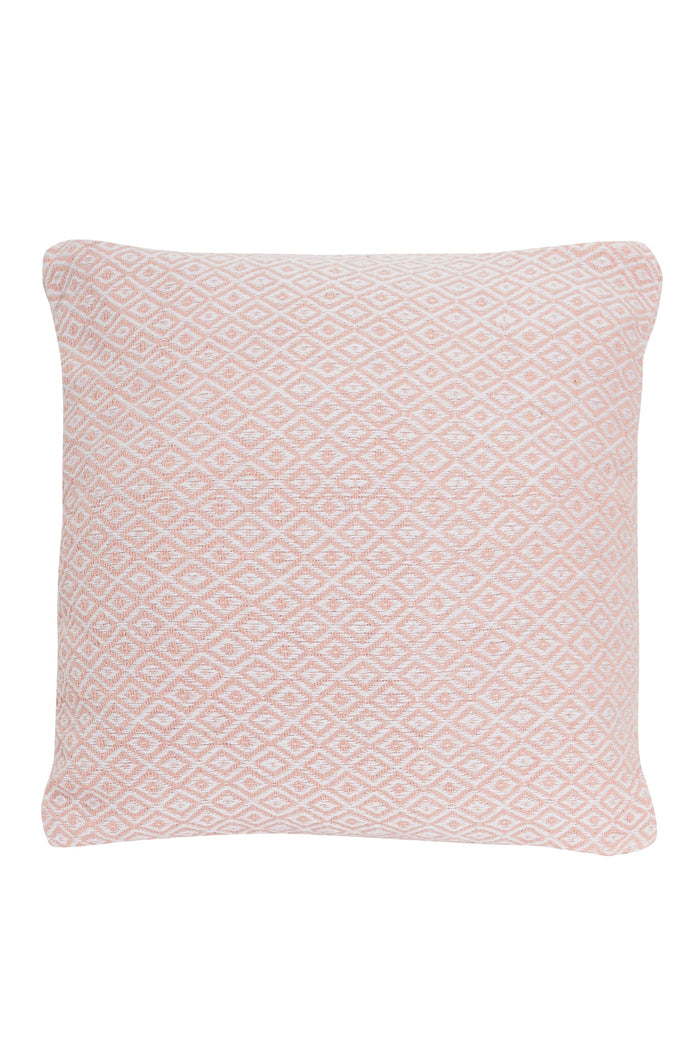 Regal Luxurious Pure Cotton Cushion Covers 100% Premium Indian Cotton Decorative Pillow Covers with Hidden Zipper for Home Garden Outdoor Use 17x17 24x24 by OLIVIA ROCCO PINK / 43 x 43 cm Cushions