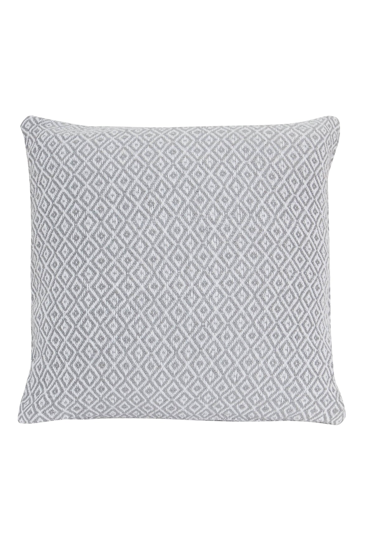 Regal Luxurious Pure Cotton Cushion Covers 100% Premium Indian Cotton Decorative Pillow Covers with Hidden Zipper for Home Garden Outdoor Use 17x17 24x24 by OLIVIA ROCCO SILVER / 43 x 43 cm Cushions