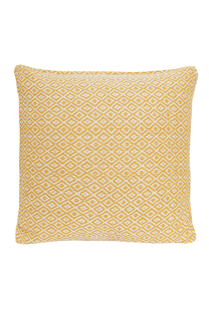 Regal Luxurious Pure Cotton Cushion Covers 100% Premium Indian Cotton Decorative Pillow Covers with Hidden Zipper for Home Garden Outdoor Use 17x17 24x24 by OLIVIA ROCCO OCHRE / 43 x 43 cm Cushions