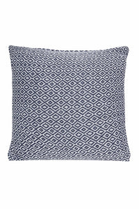 Regal Luxurious Pure Cotton Cushion Covers 100% Premium Indian Cotton Decorative Pillow Covers with Hidden Zipper for Home Garden Outdoor Use 17x17 24x24 by OLIVIA ROCCO NAVY / 43 x 43 cm Cushions