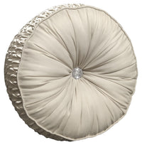 Zenia Luxurious Duvet Cover Set with Quilted Trim and Diamante Detailing  Available in Single Double Kingb and Super King Sizes by OLIVIA ROCCO CHAMPAGNE / ROUND CUSHION Duvet Cover