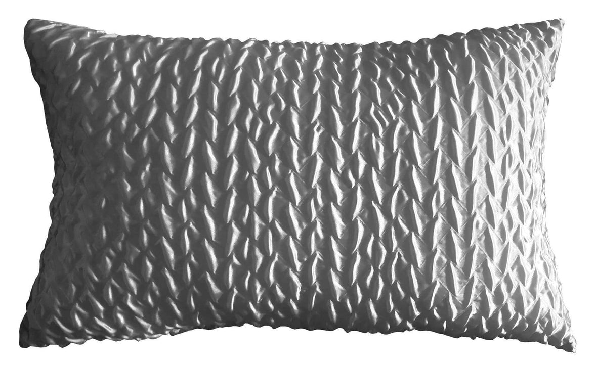 Zenia Luxurious Duvet Cover Set with Quilted Trim and Diamante Detailing  Available in Single Double Kingb and Super King Sizes by OLIVIA ROCCO SILVER / BOUDOIR CUSHION Duvet Cover