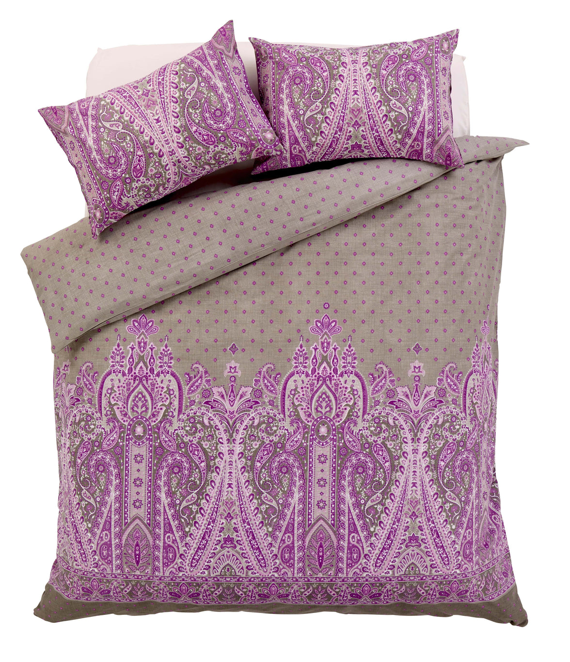 Kensington Luxury Paisley Design Cotton Rich Duvet Set Double King Sizes Bold Colours Elegant Bedroom Décor Comfortable Sleep Essentials by OLIVIA ROCCO Duvet Cover