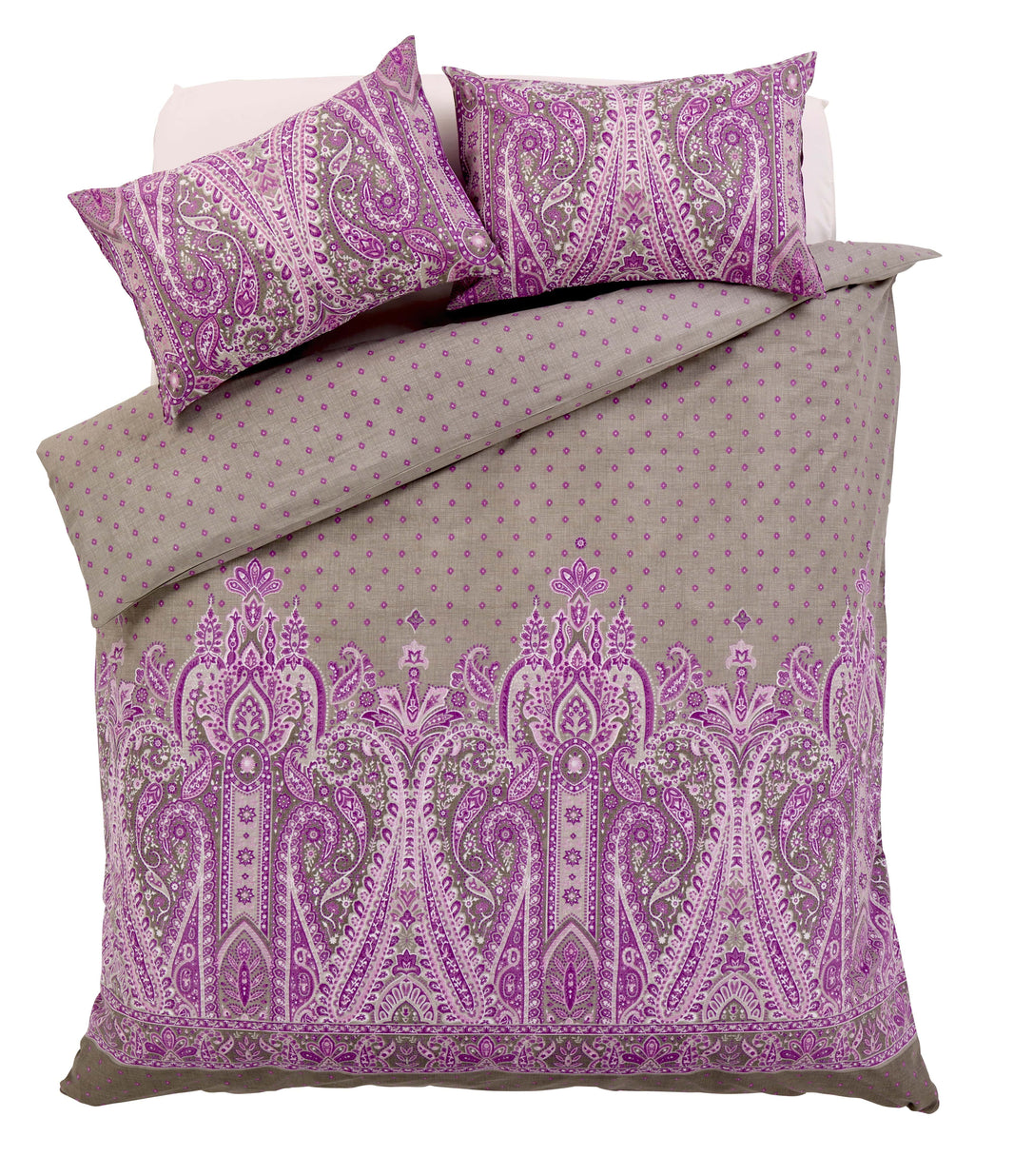 Kensington Luxury Paisley Design Cotton Rich Duvet Set Double King Sizes Bold Colours Elegant Bedroom Décor Comfortable Sleep Essentials by OLIVIA ROCCO Duvet Cover