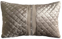Kylie Duvet Set Luxurious Charcoal Gold Velvet Bedding with Quilted Trim & Diamante Detailing in Various Sizes by OLIVIA ROCCO GOLD / BOUDOIR CUSHION Duvet Cover