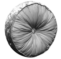 Kylie Duvet Set Luxurious Charcoal Gold Velvet Bedding with Quilted Trim & Diamante Detailing in Various Sizes by OLIVIA ROCCO CHARCOAL / ROUND CUSHION Duvet Cover