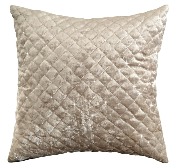 Kylie Duvet Set Luxurious Charcoal Gold Velvet Bedding with Quilted Trim & Diamante Detailing in Various Sizes by OLIVIA ROCCO GOLD / CUSHION COVER Duvet Cover