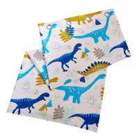 Dinosaur Kids Bedding Set Soft Cotton Blend Duvet Cover with Pillowcases & Optional Curtains for Boys and Girls Single and Double Sizes by OLIVIA ROCCO CURTAINS Duvet Cover