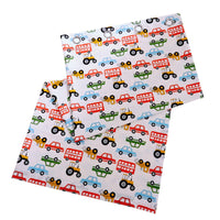Construction Vehicle Vibrant Kids Duvet Set with Matching Pillowcase Optional Curtains Cotton Blend Bedding for Boys Bedrooms by OLIVIA ROCCO CURTAINS Duvet Cover