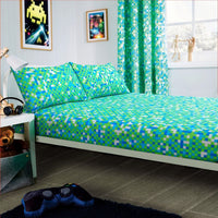 Gamer Kids Duvet Cover Set Durable Cotton Blend Bedding with Pillowcases for Boys and Girls Vibrant Bedroom Decor by OLIVIA ROCCO SINGLE SHEET SET Duvet Cover