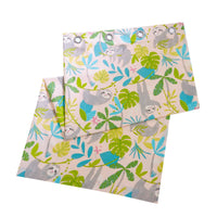 Lazy Sloth Kids Duvet Set Soft Cotton Blend Bedding with Pillowcase and Matching Curtains OEKO-TEX Certified Available in Single and Double Sizes by OLIVIA ROCCO CURTAINS Duvet Cover