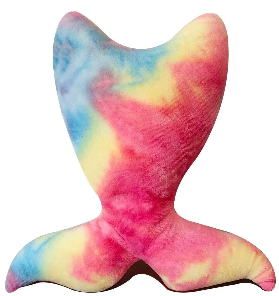 Tie Dye Rainbow Ultra-Soft Teddy Fleece Duvet Set for Kids Reversible Bedding with Cushion and Throw Single and Double Beds by OLIVIA ROCCO MERMAID CUSHION Duvet Cover
