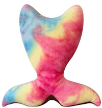 Tie Dye Rainbow Ultra-Soft Teddy Fleece Duvet Set for Kids Reversible Bedding with Cushion and Throw Single and Double Beds by OLIVIA ROCCO MERMAID CUSHION Duvet Cover