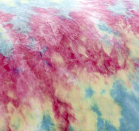 Tie Dye Rainbow Ultra-Soft Teddy Fleece Duvet Set for Kids Reversible Bedding with Cushion and Throw Single and Double Beds by OLIVIA ROCCO Duvet Cover