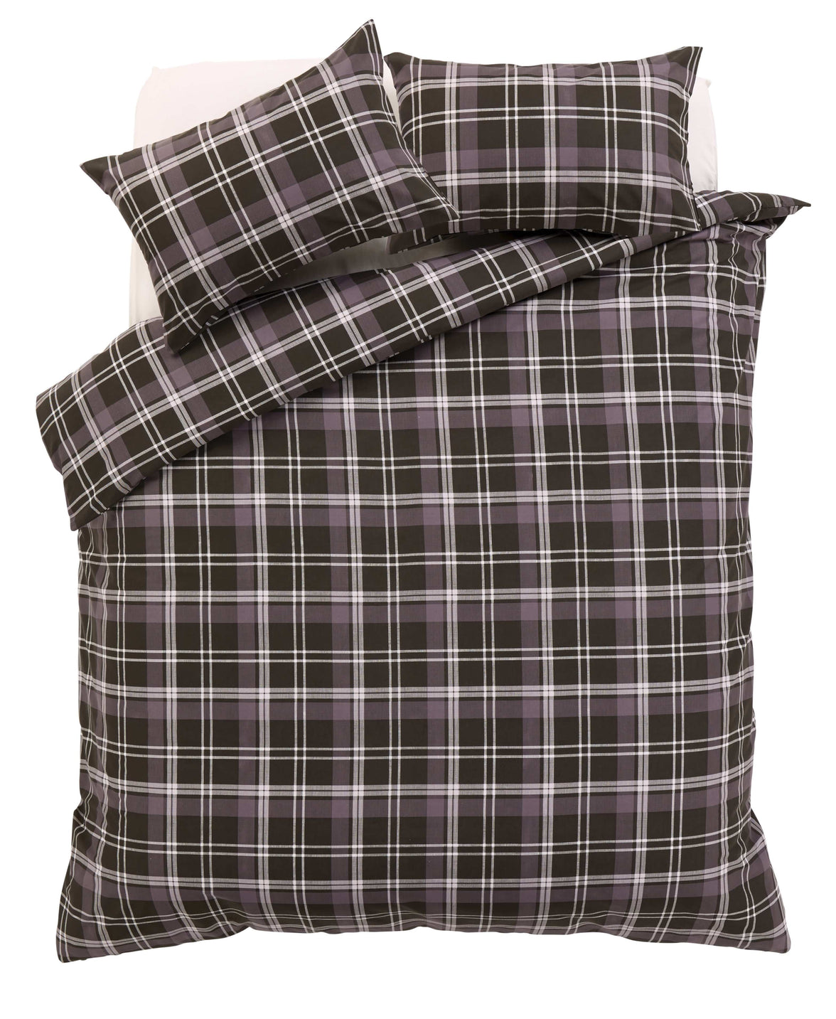 Check Luxurious Cotton-Rich Duvet Set with Pillowcases Soft Durable Bedding in All Sizes Stylish Bedroom Decor OEKO-TEX Certified by OLIVIA ROCCO Duvet Cover